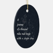 "旅行…" 禅の諺 セラミックオーナメント (右)
