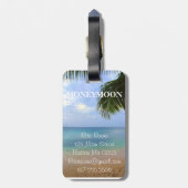 旅行|荷物のラベル|の新婚旅行|氏及び夫人 ラゲッジタグ (裏面縦)