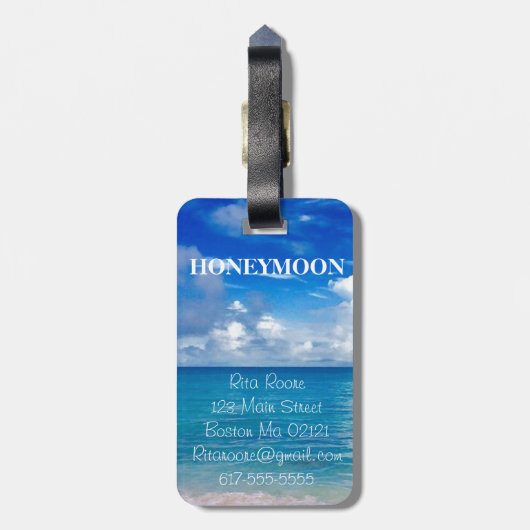 旅行|荷物のラベル|の新婚旅行|氏及び夫人 ラゲッジタグ (裏面縦)