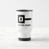 旅行/通勤シンプル用マグのロゴにする トラベルマグ (中央)
