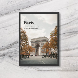 旅行 都市 国名 写真 ブラック ポストカード