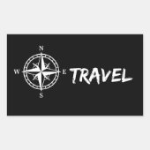 旅行 長方形シール (正面)