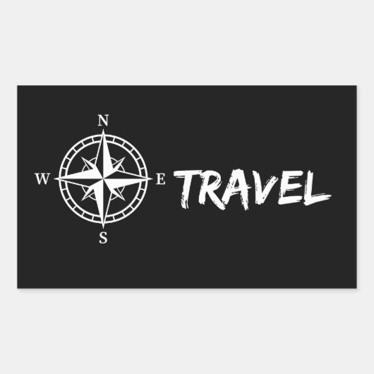 旅行 長方形シール (正面)