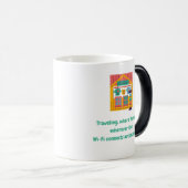 旅行: 'home'はWi-Fiコネクタの任意の場所 モーフィングマグカップ (正面右)