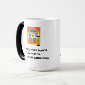 旅行: 'home'はWi-Fiコネクタの任意の場所 モーフィングマグカップ (正面左)