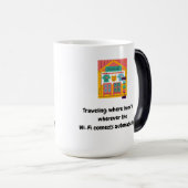 旅行: 'home'はWi-Fiコネクタの任意の場所 モーフィングマグカップ (正面右)