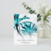 *~*旅行AP25パーソナライズExptoc抽象芸術Palm ポストカード (スタンド正面)