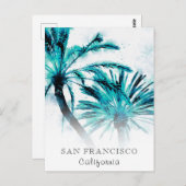 *～*旅行AP25パーソナライズExptoc抽象芸術Palm  ポストカード (正面/裏面)