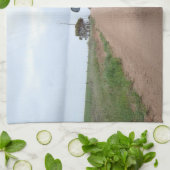 旅行BRB砂利トラック景色の空のユート語 キッチンタオル (折り畳み)