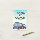 旅行By coachイギリス旅行ポスター ポストイット (デスク上)