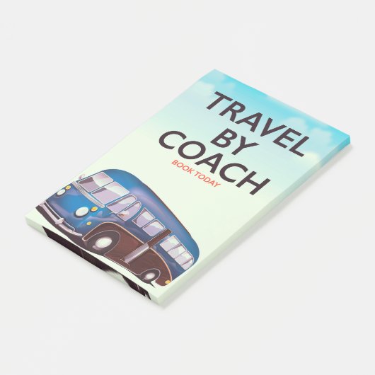 旅行By coachイギリス旅行ポスター ポストイット (アングル)