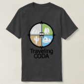 旅行CODAロゴ Tシャツ (デザイン正面)