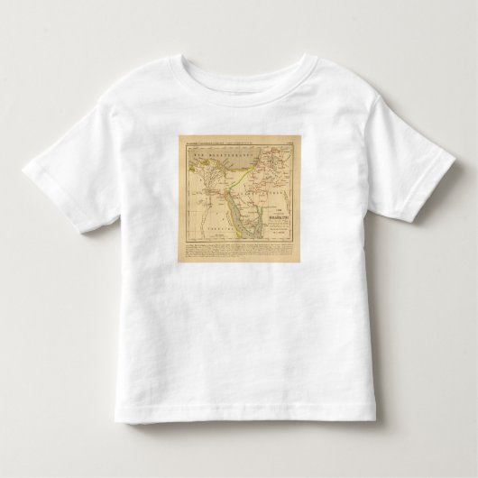 旅行desの古代イスラエル人のdepuisのleurの出撃のd'Egypte トドラーTシャツ (正面)