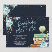 旅行From 恋しく思  Mrsフローラブライダルシャワー 招待状 (正面/裏面)