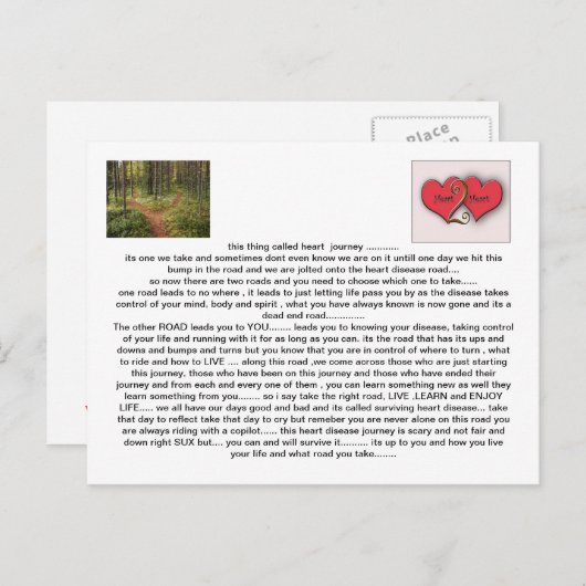 旅行heart2heart ポストカード (正面/裏面)