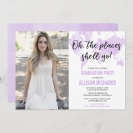 旅行oh場所彼女は写真卒業の行きます 招待状