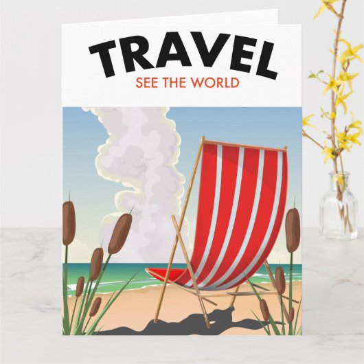 旅行See the World カード (黄色い花)