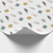 旅行World Passportカメラチケット荷物 ラッピングペーパー (角)