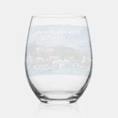 旅記念島生活 ステムなしワイングラス (裏面)