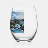 旅記念島生活 ステムなしワイングラス (左)