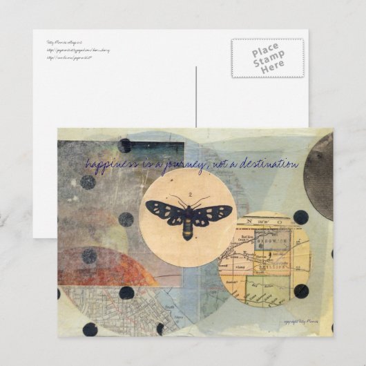 「旅」はがき ポストカード (正面/裏面)