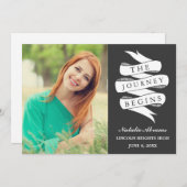 旅 |カスタムカラー卒業パーティー招待状 招待状 (正面/裏面)