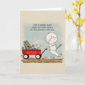 旅 カード (黄色い花)