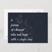 「旅…」 禅諺 ポストカード (正面/裏面)