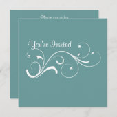 旋カジュアル回招待状 招待状 (正面/裏面)