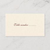 旋回するシェルのシーティングカード プレイスカード (裏面)