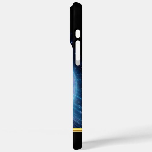 旋回する宇宙トンネルを自転車が走り抜ける Case-Mate iPhoneケース (裏面 / 左)