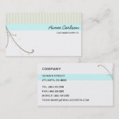 旋回とストライプテンプレート 名刺 (正面/裏面)