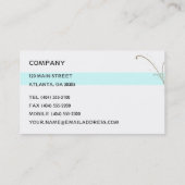 旋回とストライプテンプレート 名刺 (裏面)