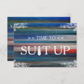 旋回を適合させる時間 招待状 (正面/裏面)