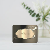 旋回エレガントモダン金ゴールド枠 割引カード (スタンド正面)