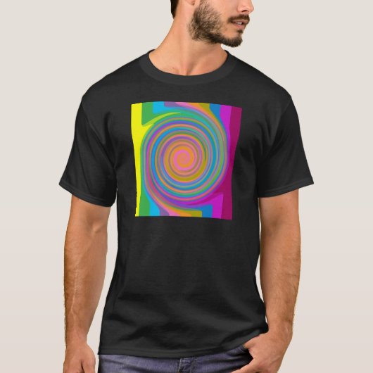 旋回カラフルデザイン Tシャツ (正面)