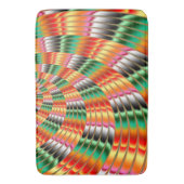 旋回カラフルフラクタルデザイン バスマット (正面縦)