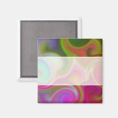 旋回カラフル抽象芸術 マグネット (正面/裏面)