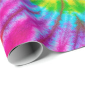 旋回カラフル絞り染めパターン抽象芸術背景 ラッピングペーパー (ロールコーナー)