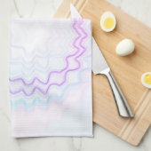 旋回カラフル絞り染めファンキーレトロ キッチンタオル (四つ折り)