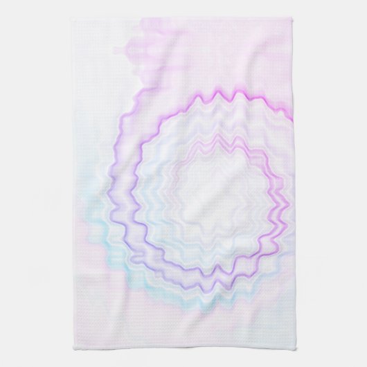 旋回カラフル絞り染めファンキーレトロ キッチンタオル (縦)