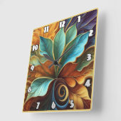 旋回カラフル離れ式のデザイン スクエア壁時計 (傾斜)