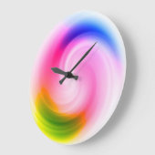旋回カラフル-ウォールクロック ラージ壁時計 (傾斜)