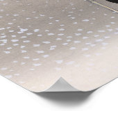 旋回スノー日本のウッドブロックプリント ポスター (角)