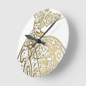 旋回スーフィデルビッシュ ラウンド壁時計 (傾斜)