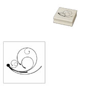 旋回デザインゴム印 ラバースタンプ (押印)