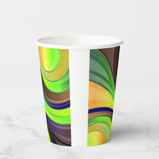 旋回デザイン 紙コップ (左)