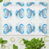 旋回ハート キッチンタオル (折り畳み)