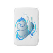 旋回ハート バスマット (正面縦)