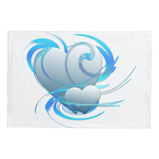 旋回ハート 枕カバー (裏面-左)